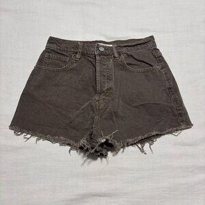 PacSun Vintage High Rise Brown Jean Shorts | Size 26